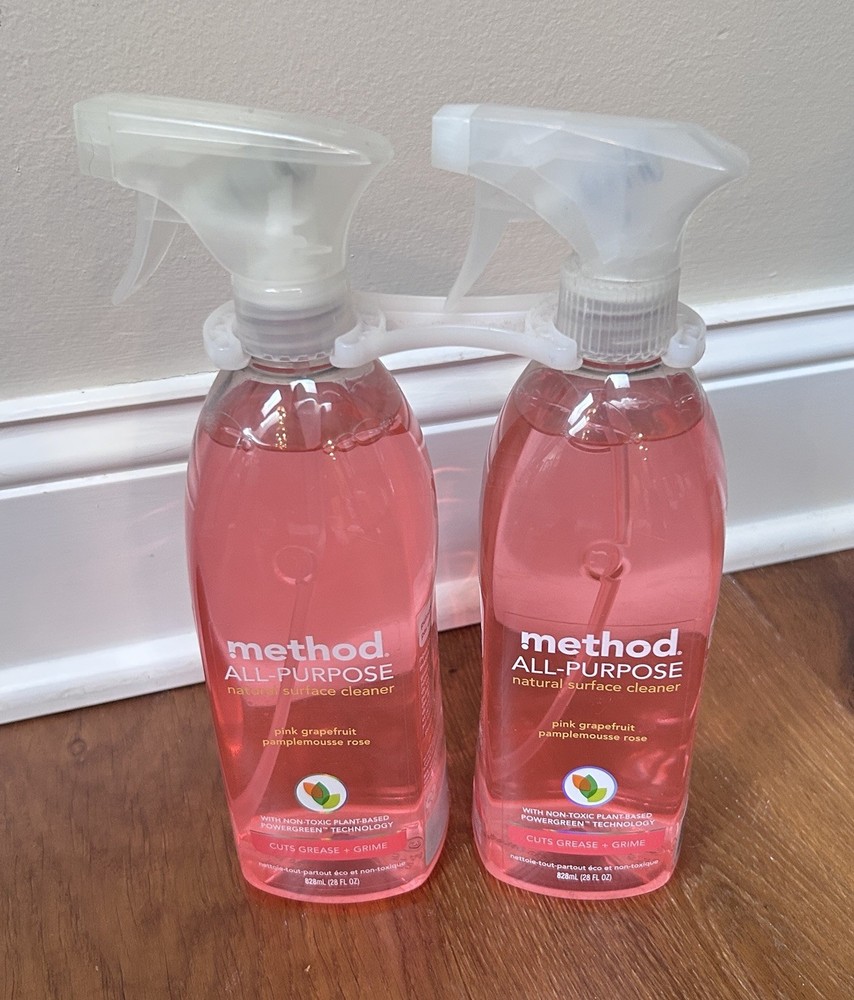 2 pack Method All-Purpose Cleaner Pink Grapefruit 28 Oz Ea non Toxic Plant Based
