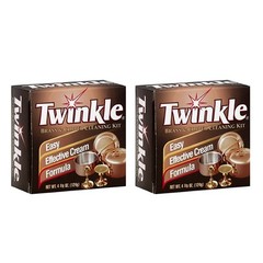 Twinkle Brass & Copper Cleaning Kit by Malco Products – 4.4 Fl. Oz. (Pack 2)