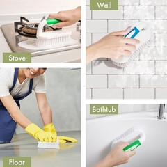 Comfort Grip Scrub Brushes for Home – 2-Pack Durable Cleaner for All Surfaces