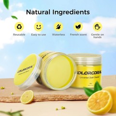ColorCoral 2Pack Keyboard Cleaning Gel Kit Universal Dust Cleaner,Yellow