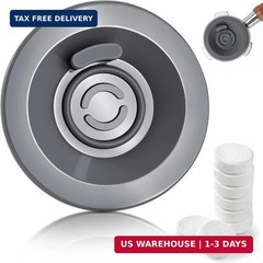 Silicone Espresso Backflush Cleaning Disc 54mm with 8 PCS Cleaning Tablets, Gray
