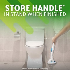 Flushable Toilet Cleaning Pads Starter Kit with Wand and Stand Fresh Citrus