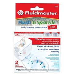 Flush N Sparkle Bleach Toilet Cleaning Refills (2-Pack), Fluidmaster 8302P8