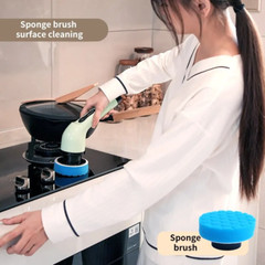 9-In-1 Electric Cleaning Brush USB Electric Spin Cleaning Scrubberadjustable Ele