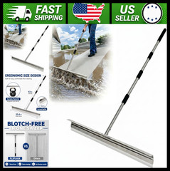 Heavy Duty Floor Squeegee 33.4in Wide Silicone Blade Stainless Steel