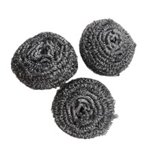 stainless steel palm scrubber scouring brush for pot & kitchen cleaning