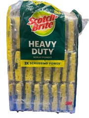 Scotch-Brite Heavy Duty Scrub Sponges 23 Wrapped Sponges, 23 Individual Spongs