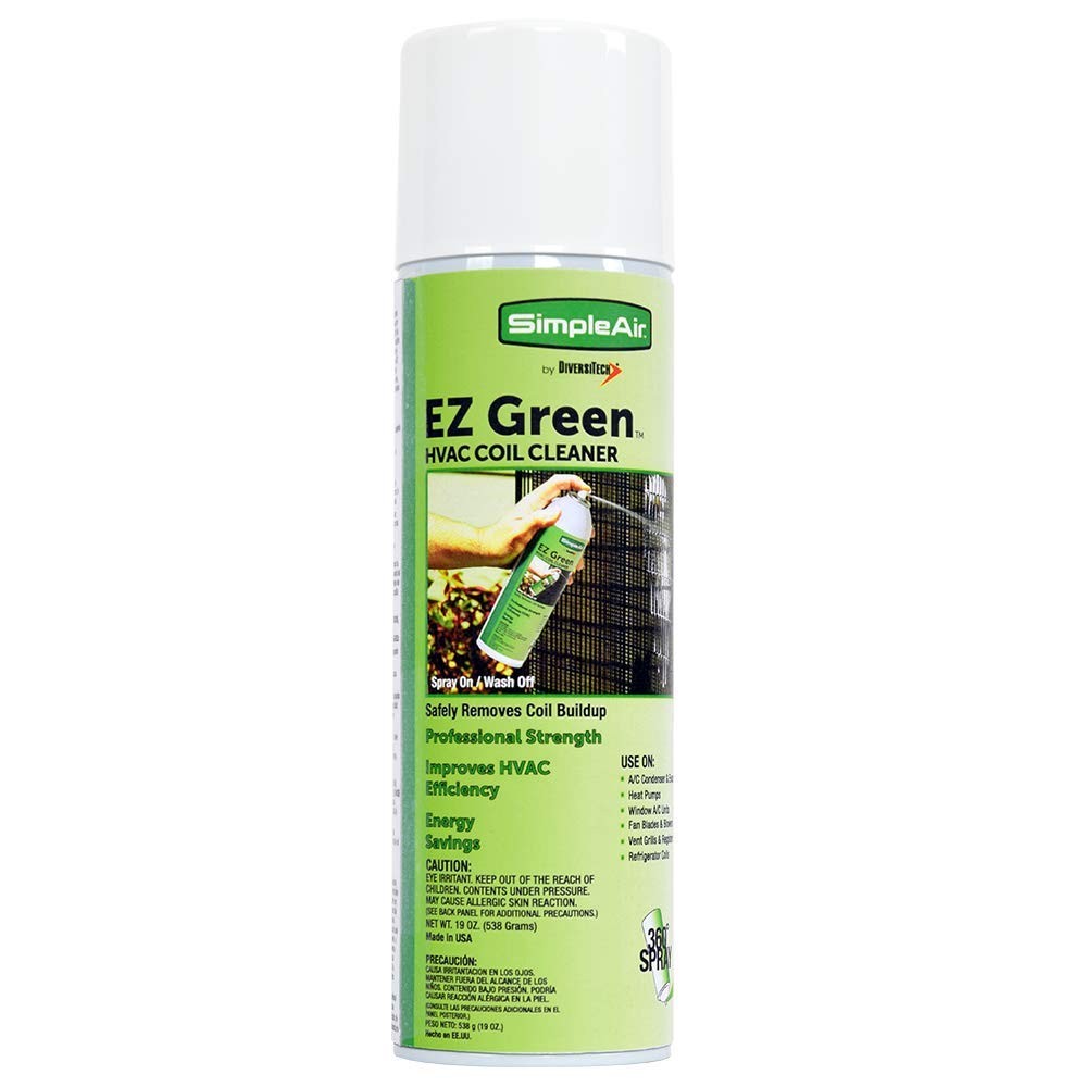 EZGA EZ Green Biodegradable HVAC and Air Conditioner Coil Cleaner Foam Aeroso…