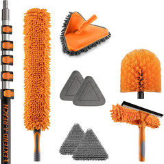 30 Foot High Reach Duster Kit with 5-24 Ft Extension Pole for High Ceiling | Dus
