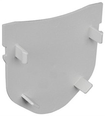 Fernco StormDrain Plus 4-11/16 in. Gray Rectangle Plastic End Cap