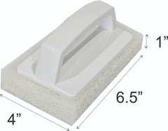 Hand-Held Pool Scrub Brush, Scrubbing Scouring Sponge Pad – Clean Any Surface