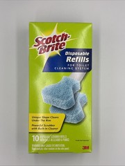New Sealed Scotch Brite Disposable Toilet Scrubber Refills Cleaning System 3M