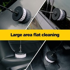 7Pack Drill Brush Attachment Set-Car Interior Detailing Kit，Power Scrubber Brush