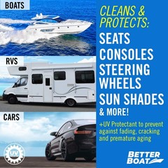 Boat Cleaner Wipes With Uv Protection Marine Vinyl Cleaner And Protectant For Bo