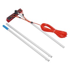 Long Reach Solar Panel Cleaning Brush Kit Outdoor Window Clean Water-Fed Rod Set