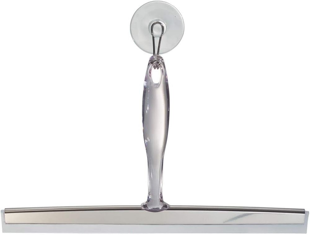 Zia Metal and Plastic Bathroom Squeegee for Shower, Glass Doors, Floors,