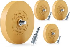 4 Pack Decal Remover Eraser Wheel Rubber Eraser Wheel for Drill Removes Car Stri