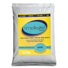 SMELLEZE Eco Urine Odor Eliminator Deodorizer: 50 lb. Granules Get Smell Out