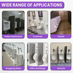 3 Pcs Purple Bathroom Urinal Deodorizing Toilet Scented Freshener Mat Filters