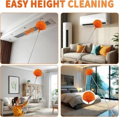 7-Piece Telescoping Microfiber Duster Set – Efficient Cleaning for High Spaces