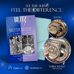 Blitz Silver Care Polishing Cloth for Silver Jewelry