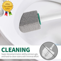 Pumice Stone Toilet Cleaner with Long Handle,Pumice Toilet Scrubber Toilet Bowl