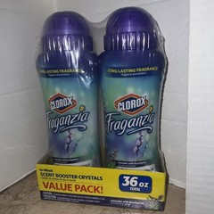 1 Fraganzia In Wash Scent Booster Crystals 2 Pack Lavender Eucalyptus 36oz