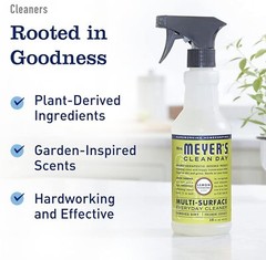 Mrs Meyer’s All-Purpose Cleaner Spray, Lemon Verbena, 16 oz & Non-Abrasive…