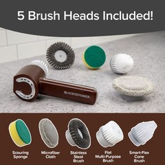 Horsepower Handheld Cordless Rechargeable Spinning Power Scrubber