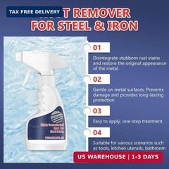 2Pcs Meigline Rust Remover, Highly Concentrated Steel Rust Remover, 2026 Upgrade
