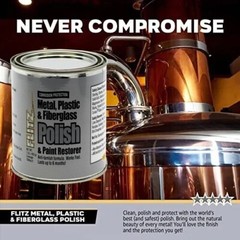 FLITZ Metal, Plastic & Fiberglass Polish 1lb/453g CA03516 (SEE VIDEO)