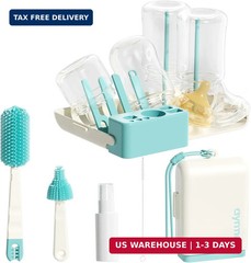 Baby Bottle Brush Cleaner Set – 10 In 1 Travel Bottle Cleaning Brush Kit