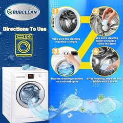 Washing Machine Cleaner Tablets Odor Eliminator Deep Clean All Washers New