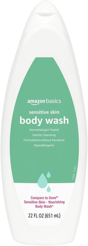 Hypoallergenic Body Wash for Sensitive Skin, Creamy Lather, Paraben Free, 22 fl