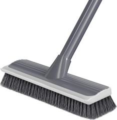 2 in 1 Floor Scrub Brush: Deck Brush with Squeegee | Long Adjustable Handle – 55