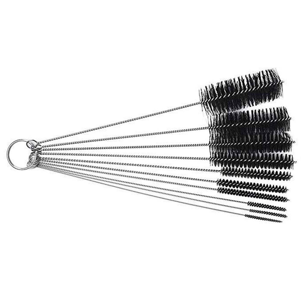 10Pcs Lab Brush Set For Pipe Cleaner Test Tube Glassware Bottle Tubing Fluva