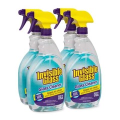 Glass & Window Cleaner, Streak-Free, Ammonia-Free, Tint-Safe, 32 Fl Oz,Pack of 4