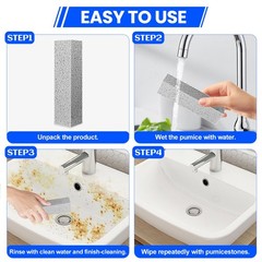 6 Pack Pumice Stone Toilet Bowl Cleaner, Pumice Stone for Cleaning, Powerfull…