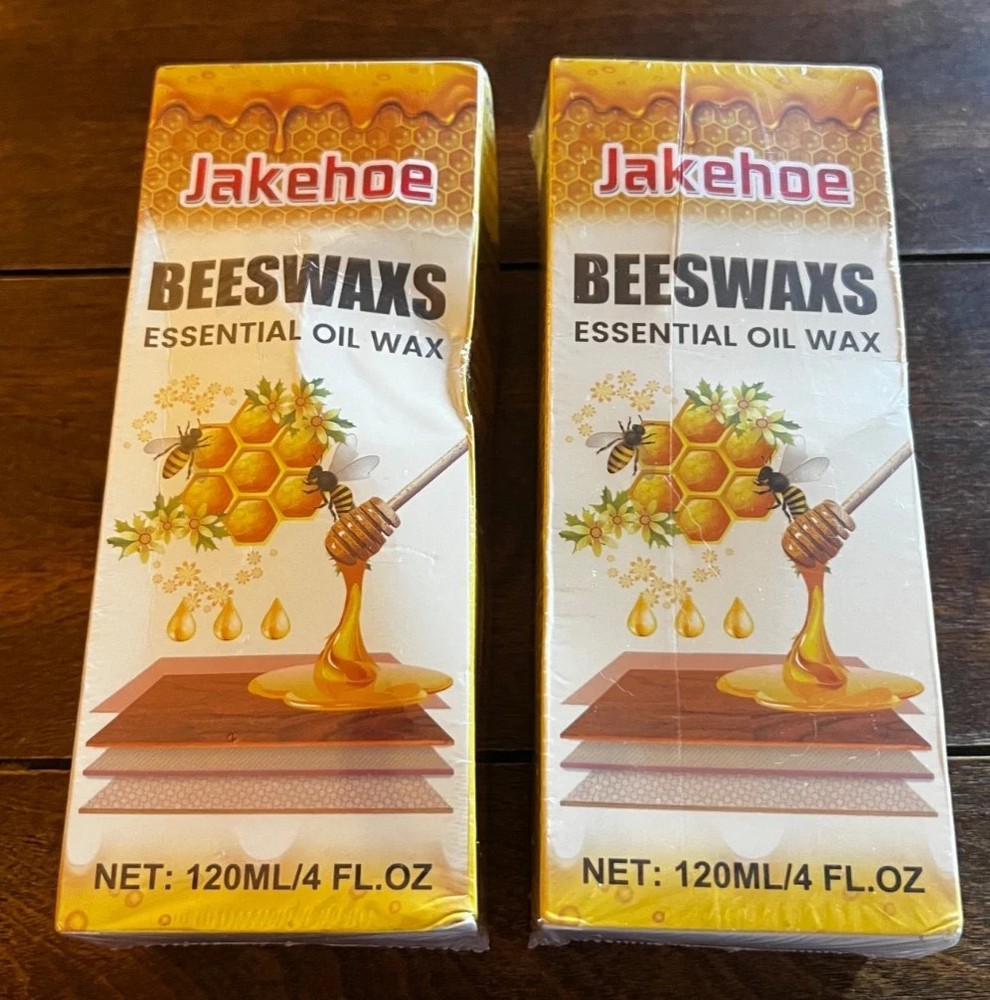 2 Jakehoe Natural Beeswax Care Spray, Furniture Polish Essential Oil 4 oz.