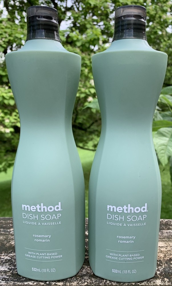 Lot of (2) Method Dish Soap ROSEMARY 18 oz. each