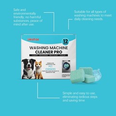 Washing Machine Cleaner Tablets Deep Clean Deodorizer Washer Tub – 24 Pack