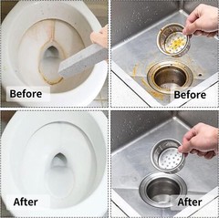 25 Pieces Pumice Stones for Toilet Cleaning Pumice Scouring Stick Remove Hard Wa
