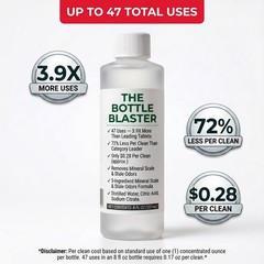 Bottle Blaster – 47-Use Water Bottle Cleaning Concentrate – Made in USA – Com…