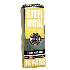 Luxury Extra Fine Grade Steel Wool Pads #000 – 16 Count for Polishing & Buffing
