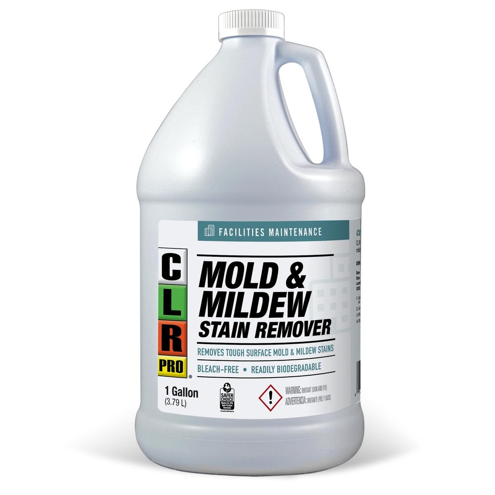 CLR PRO Heavy Duty Bleach-Free Mold and Mildew Stain Remover, 1 Gallon Bottle…