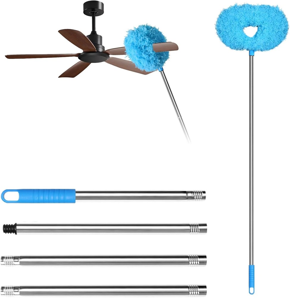 Storystore Ceiling Fan Cleaner Duster – Adjustable Duster with Extension Pole,Du