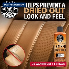 Chemical Guys Leather Cleaner and Conditioner Kit – 2 Bottles (4 oz Each), Car C