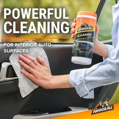 Interior Car Cleaning Wipes 30 Count Pack Auto Dashboard Steering Wheel Cleaner