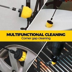 Versatile 8-Piece Drill Brush Attachments for Deep Cleaning Bathroom & Tile