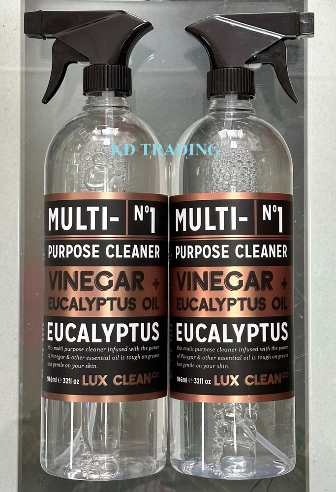 2-Pk LUX CLEAN ~VINEGAR + EUCALYPTUS OIL Kitchen Refresh Cleaner Odor Deodorizer
